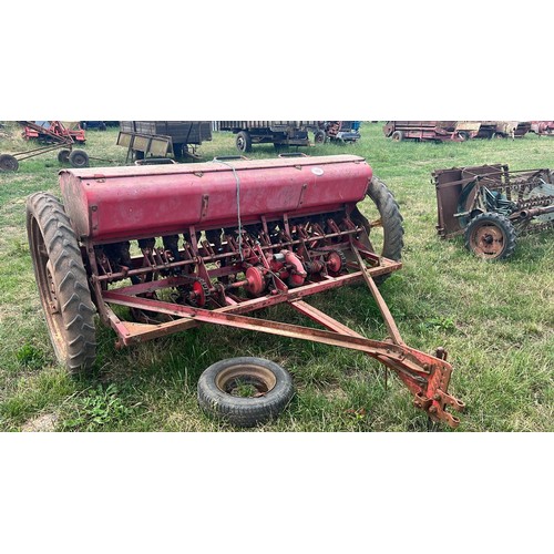 143 - Massey Ferguson seed drill model 29, badged. Manual in office