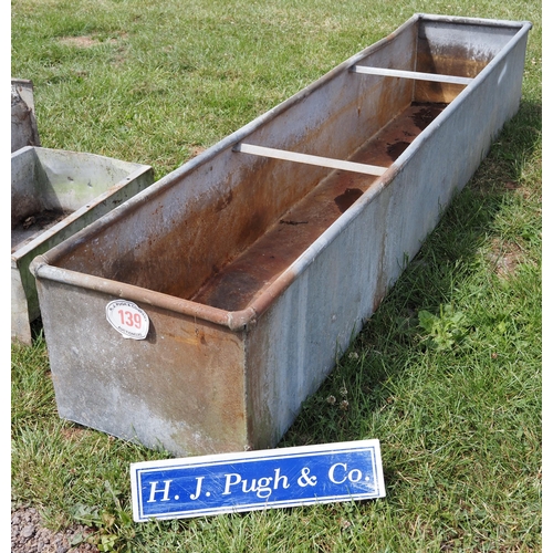 139 - 8ft Galvanised water trough