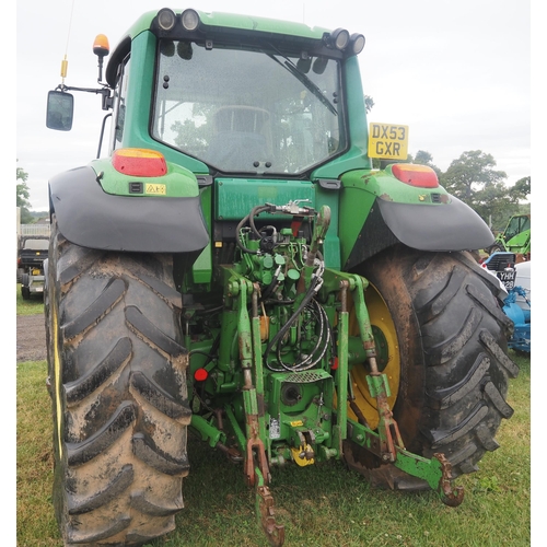 1584 - John Deere 6920 4wd tractor, 2003. Degenhart front linkage. Showing 13890 hours. Working order. Reg.... 