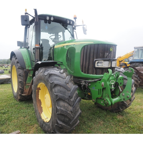 1584 - John Deere 6920 4wd tractor, 2003. Degenhart front linkage. Showing 13890 hours. Working order. Reg.... 