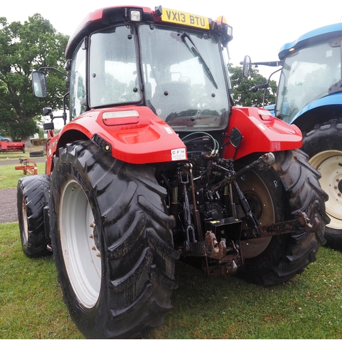 1591 - Case 115U 4wd tractor, 2013. C/w Case LRZ100 loader. Recent dealer full service. Showing 9500 hours.... 