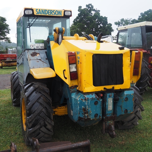 1595 - Sanderson teleporter TL6. C/w pallet tines and pick up hitch. Working order, recently reconditioned ... 