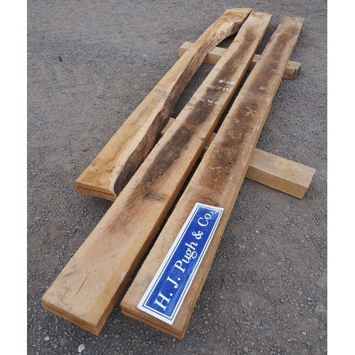 124 - Oak planks 122x7x2 - 2 + 1
