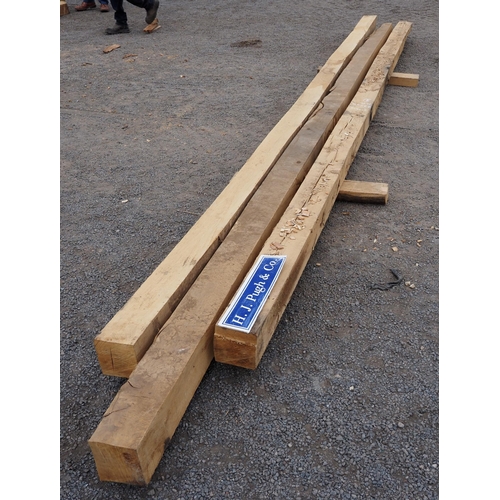 141 - Oak beams 225x6x6 - 3