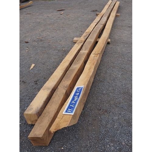 142 - Oak beams 300x6x6 - 3