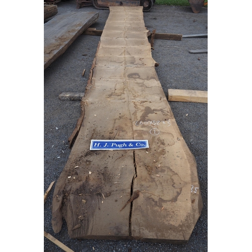 155 - Oak slab 260x32x3 - 1