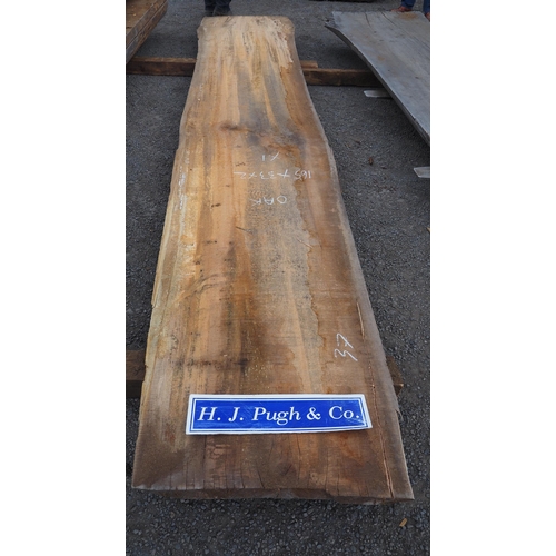 157 - Beech slab 165x33x2 - 1