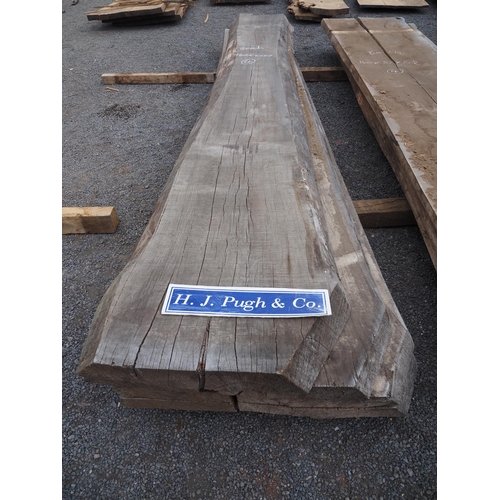 161 - Beech slab 160x20x3 - 4