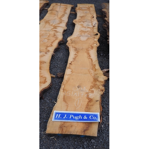 166 - Oak board 151x17x2 - 1