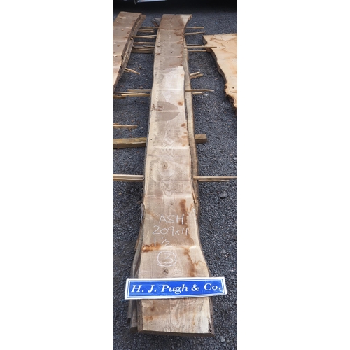 169 - Ash boards 209x11x1½ - 3