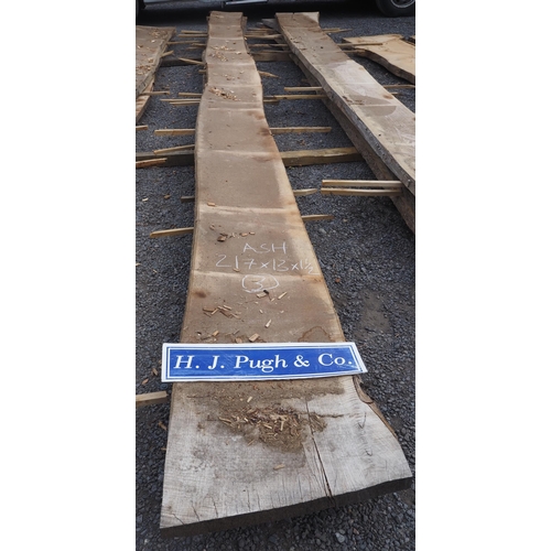 170 - Ash boards 217x13x1½ - 3