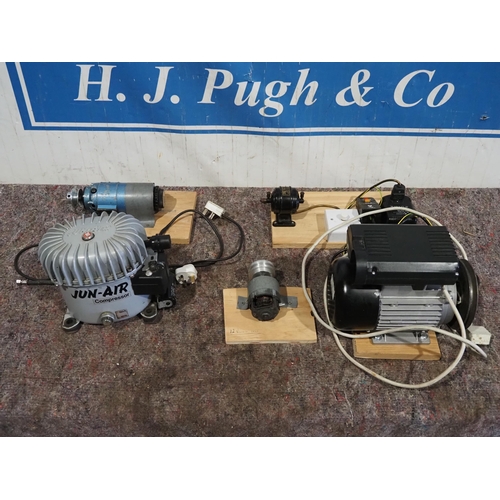 350 - Quantity of electric motors to include compressor parts etc.