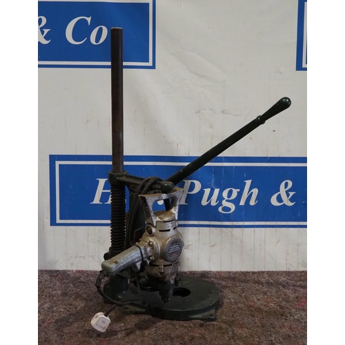 Black Decker No. 60 bench drill stand and vintage Wolf drill