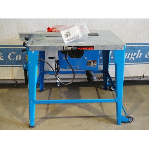 569 - Clarke woodworker CCS12 saw bench