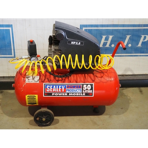 601 - Sealey 50 litre air compressor