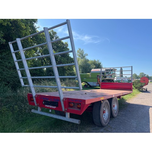 1541A - Portequip 21ft bale trailer. Off farm