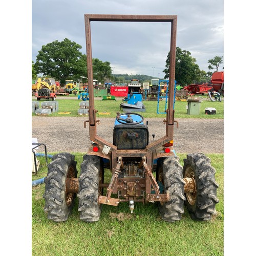 1927 - Mitsubishi MT372d compact tractor. Runs and drives. Fitted with dual wheels and roll frame.