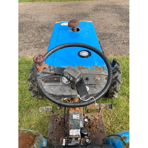 1927 - Mitsubishi MT372d compact tractor. Runs and drives. Fitted with dual wheels and roll frame.