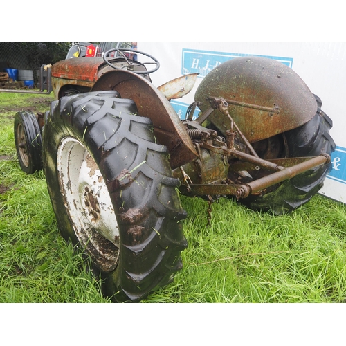Ferguson TEA tractor. Petrol TVO. SN. 121550. Down swept exhaust. Good ...