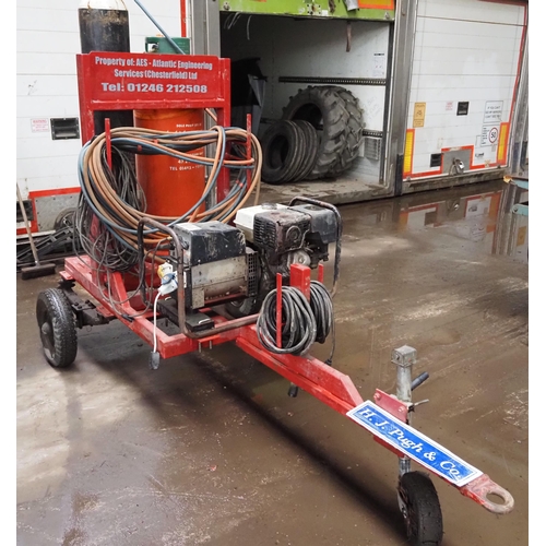 233 - Portable welding kit on trailer