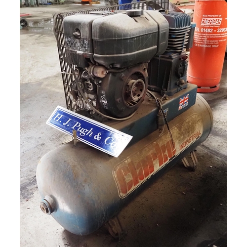 207 - Clarke industrial air compressor. Diesel, working order