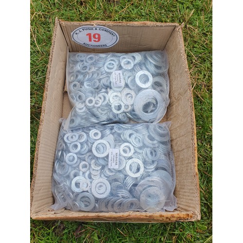 19 - 4kg Bags of mixed washers - 2