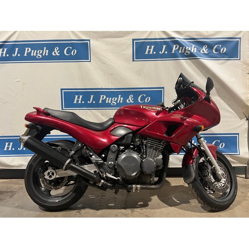 872 - Triumph Sprint motorcycle. 1995. 900cc
Runs and rides, MOT until 02/05/24, showing 18k miles, recent... 