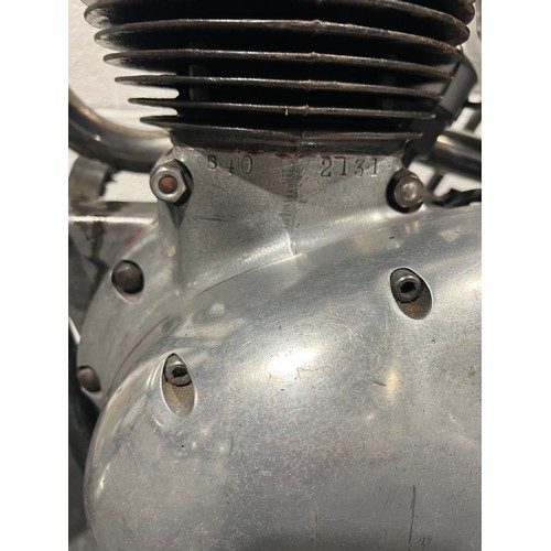 833 - BSA B40 Trials motorcycle. 1961. 350cc.
Frame no. B402075
Engine no. B402131
Built at great expense,... 