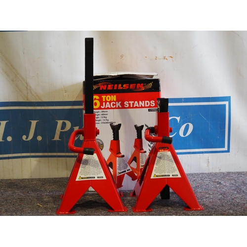 883 - Pair of 6 ton axle stands