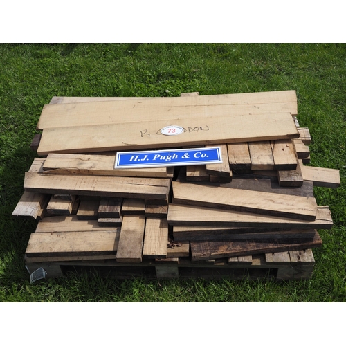 73 - Quantity of mixed timber