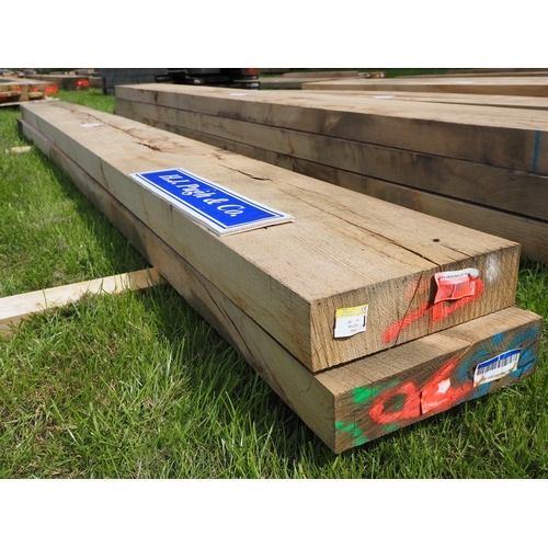 1020 - Oak boards 3.6m x 275x75 - 2