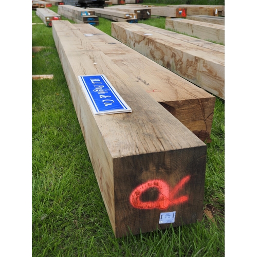 1028 - Oak beams 3.4m x175x245 - 1 + 1 other