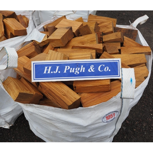 1051 - Bag of split oak offcuts