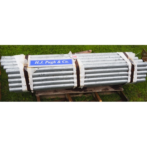 1280 - Galvanised steel tubes 4.3mm x 3.2mm - 61