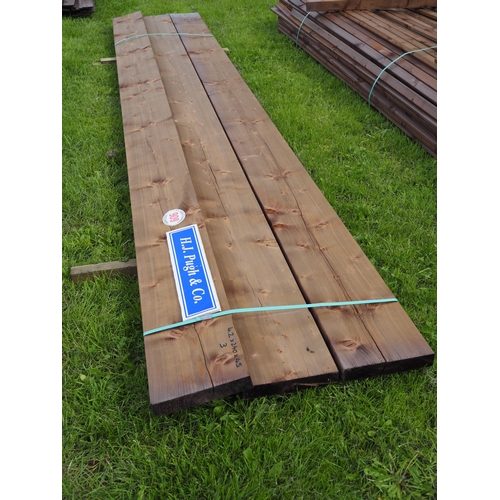 909 - Treated timber boards 4.2m x240x45 - 3