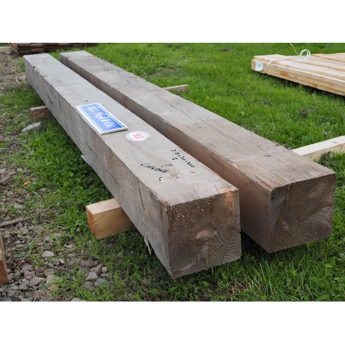 965 - Softwood beams 3.15m x200x200 - 2