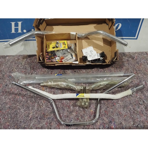 61 - Assorted handlebars to include JAP NOS