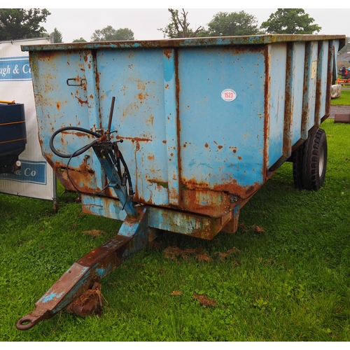 1523 - Collins single axle dump trailer 10ft