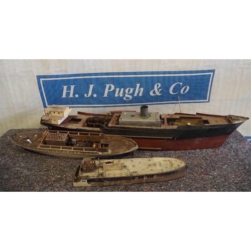 185 - Steam ship models a/f - 2