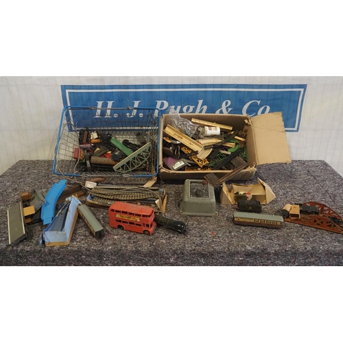 187 - Assorted model railway locomotives, track and control unit