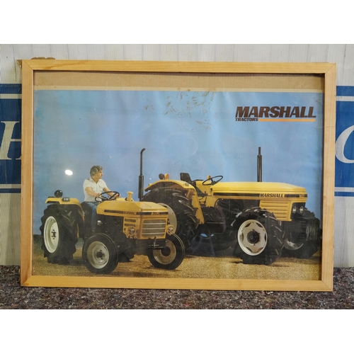 258 - Marshall Tractors framed poster