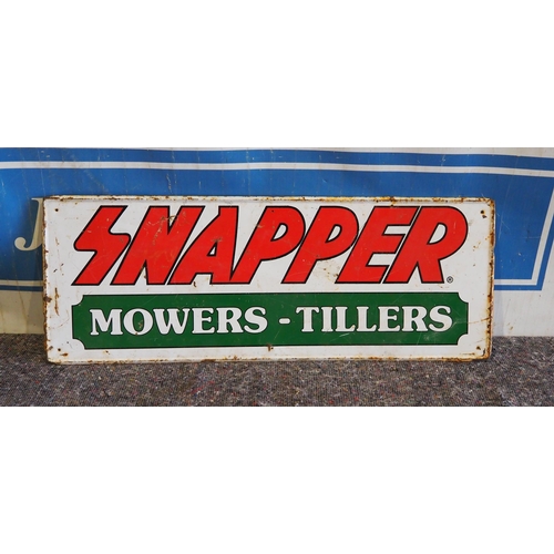 287 - Tin sign - Snapper Mowers-Tillers 12