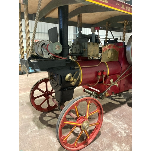 261 - Lord Nelson miniature scale steam engine. 32”x 16”. Requires attention