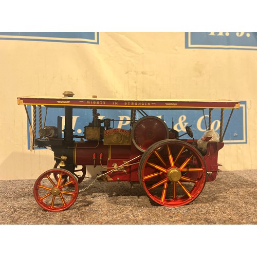 261 - Lord Nelson miniature scale steam engine. 32”x 16”. Requires attention