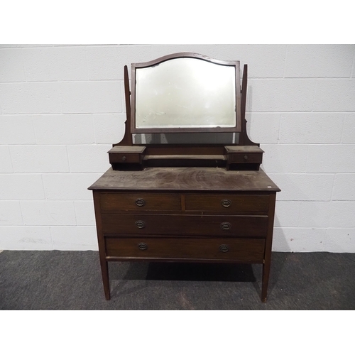 448 - Edwardian dressing table with mirror and drawers 62