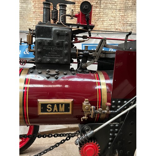 179 - Wallis & Steevens steam tractor. 4 Tonne. 3HP. Fully restored. Started its life as a steam roller un... 