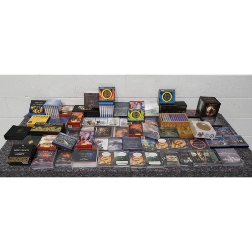 331 - Quantity of Lord of the Rings and The Hobbit CDs, cassette tapes, audiobooks and music albums