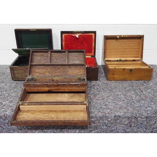 62 - Antique writing slopes and storage boxes AF - 4