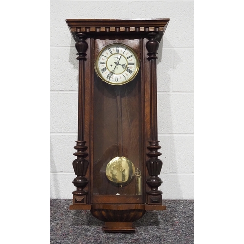 283 - Mahogany cased wall clock