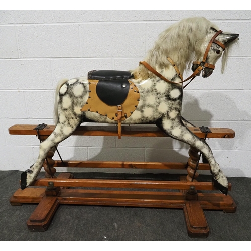 1 - Vintage wooden rocking horse